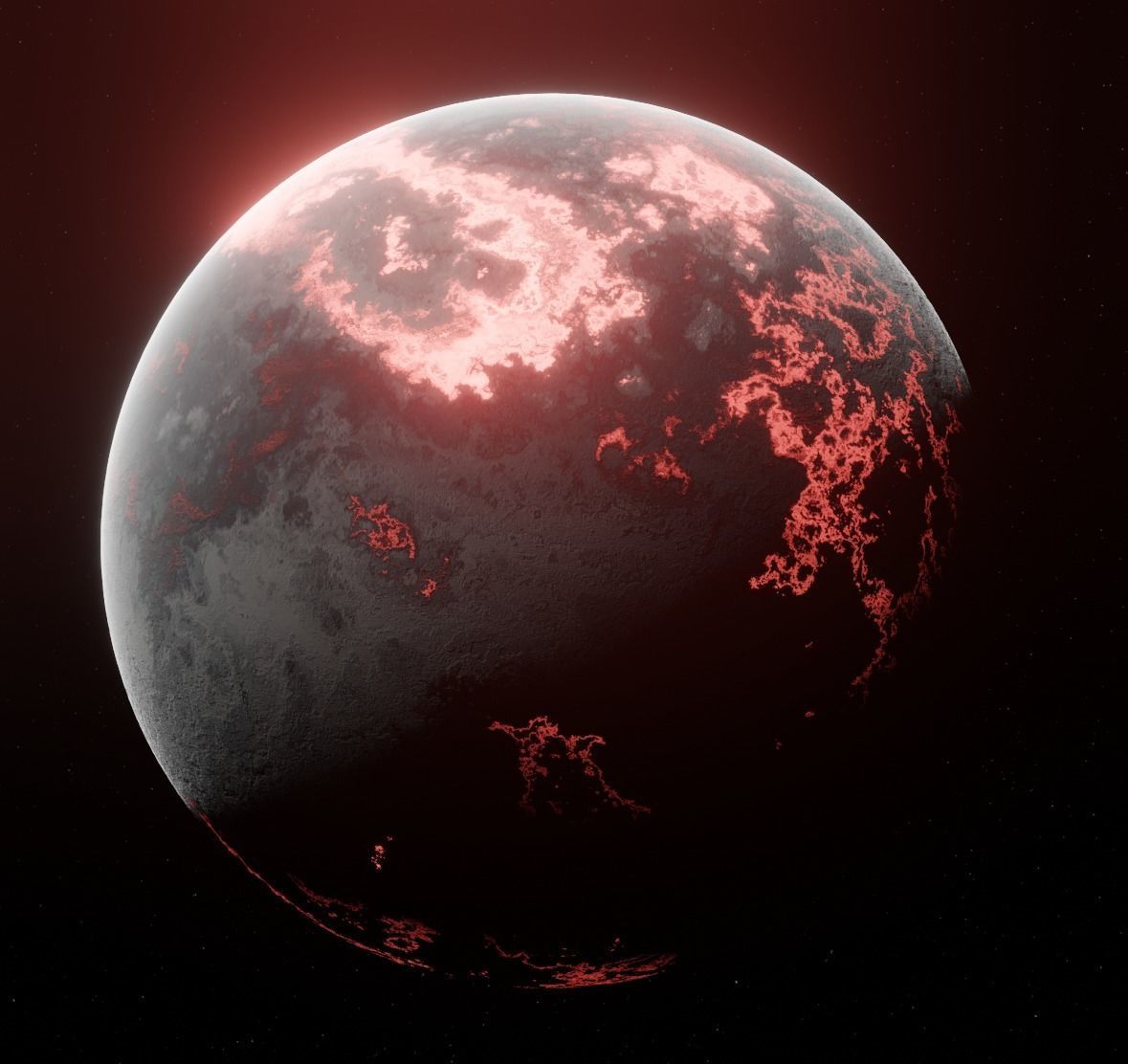 Planet Space Ready to game  Low-poly 3D model_3