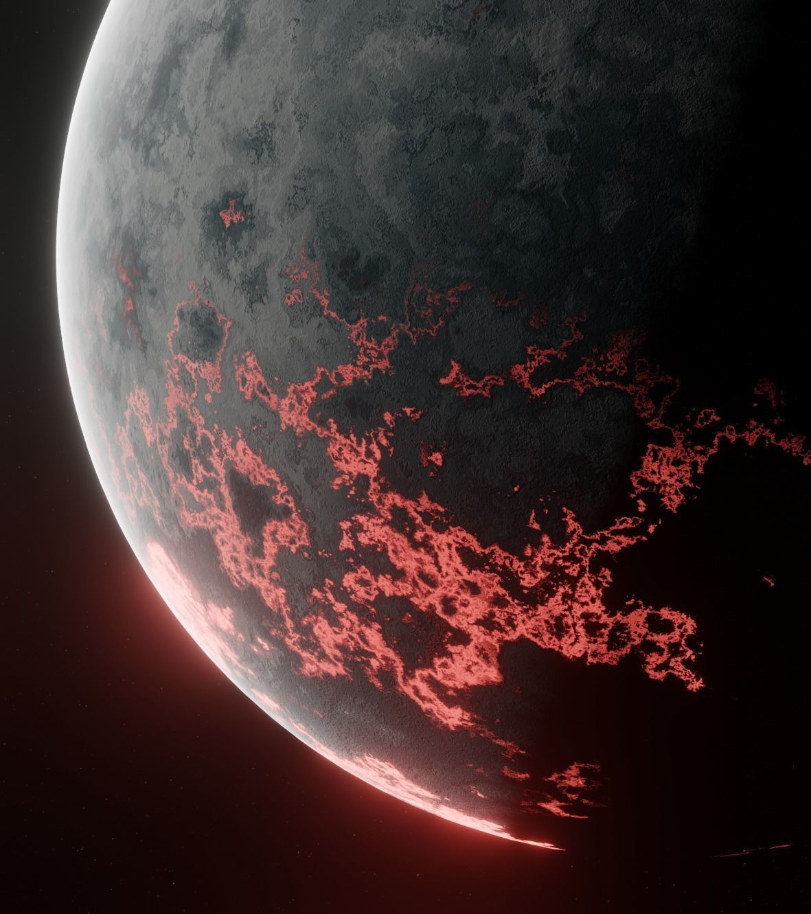 Planet Space Ready to game  Low-poly 3D model_4