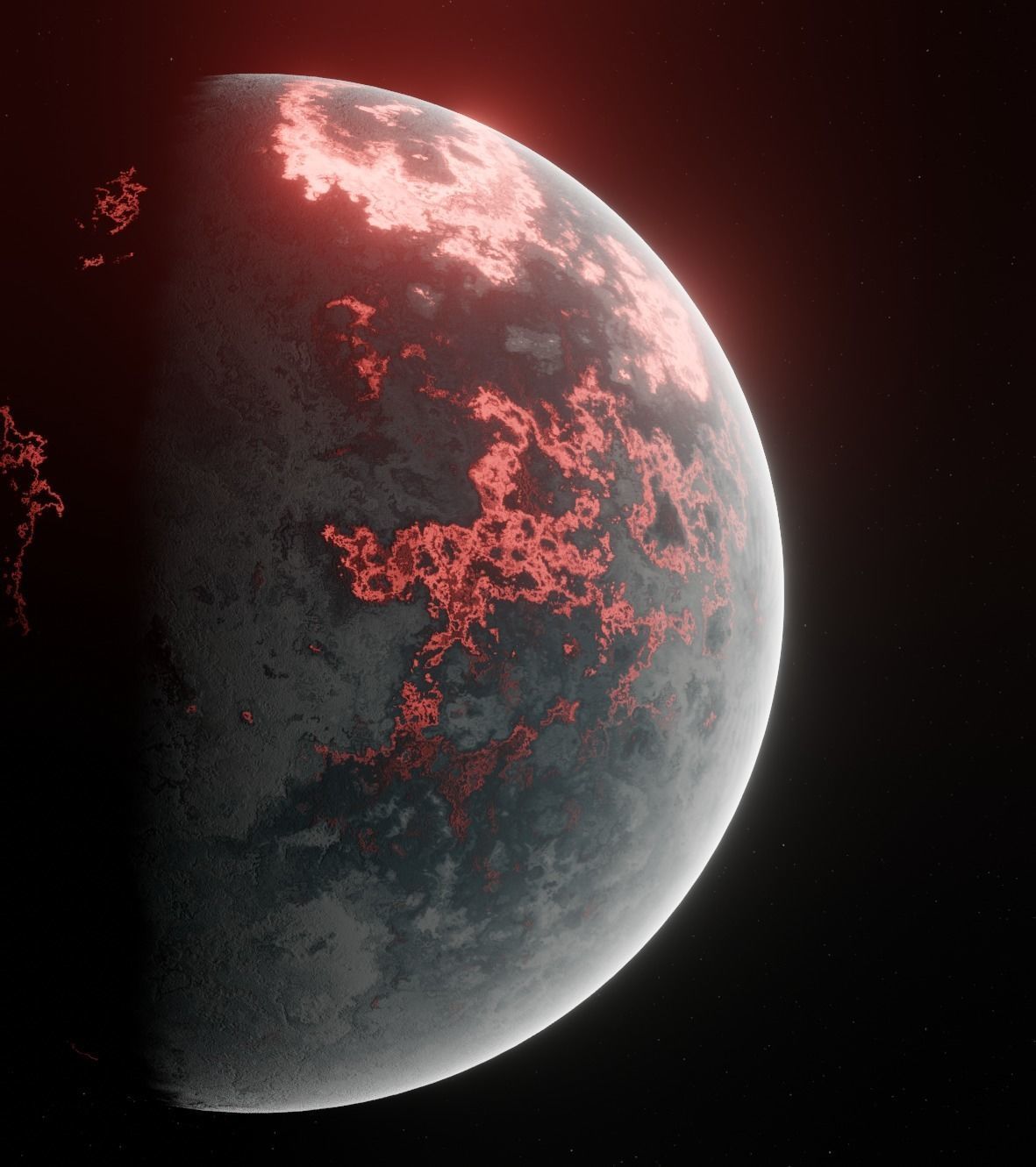 Planet Space Ready to game  Low-poly 3D model_10