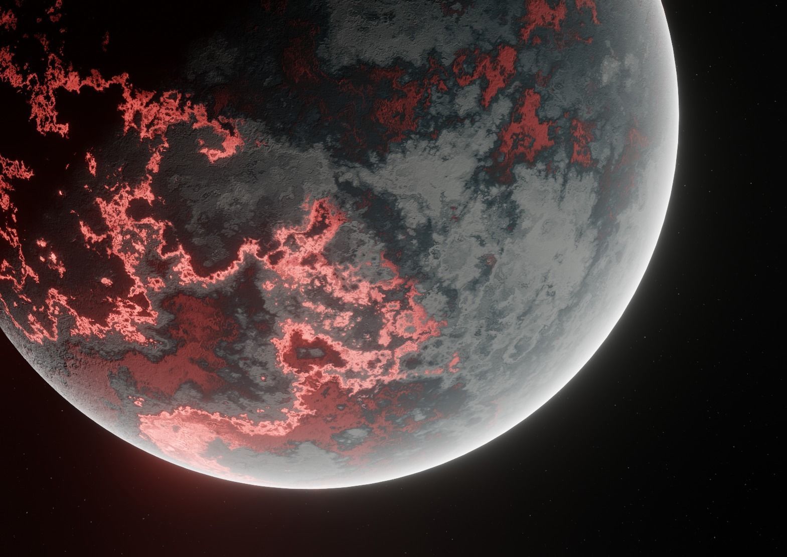 Planet Space Ready to game  Low-poly 3D model_7