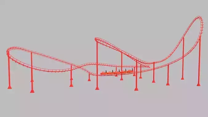 Roller Coaster 3D model