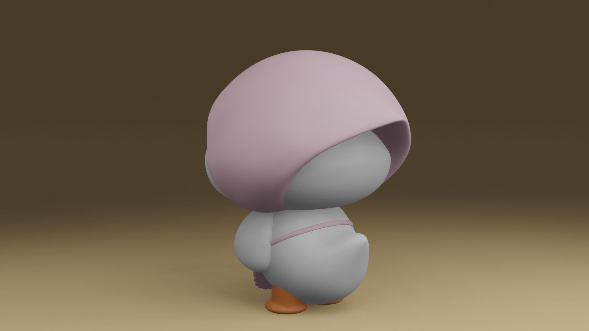 cute duck 3D print model_11