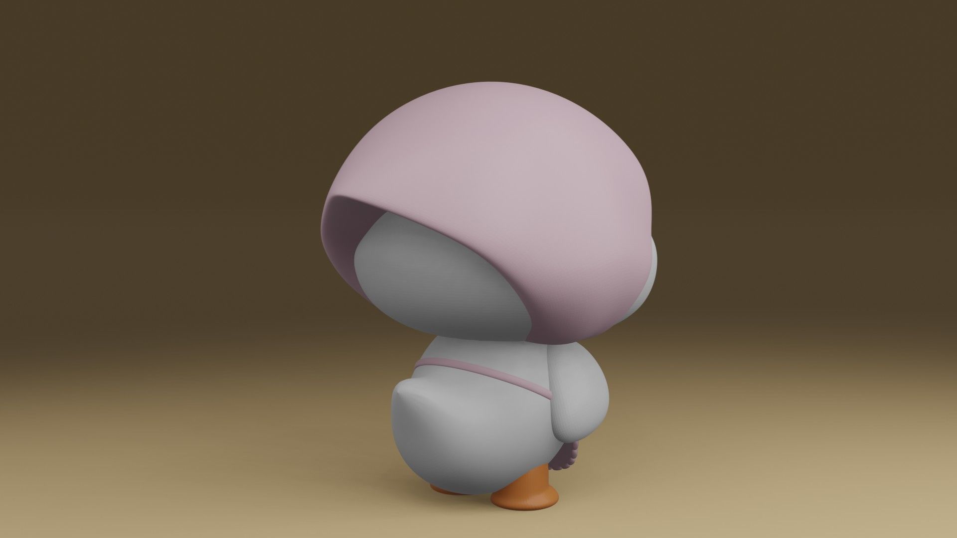 cute duck 3D print model_9