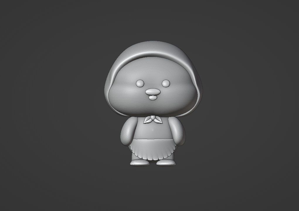 cute duck 3D print model_1