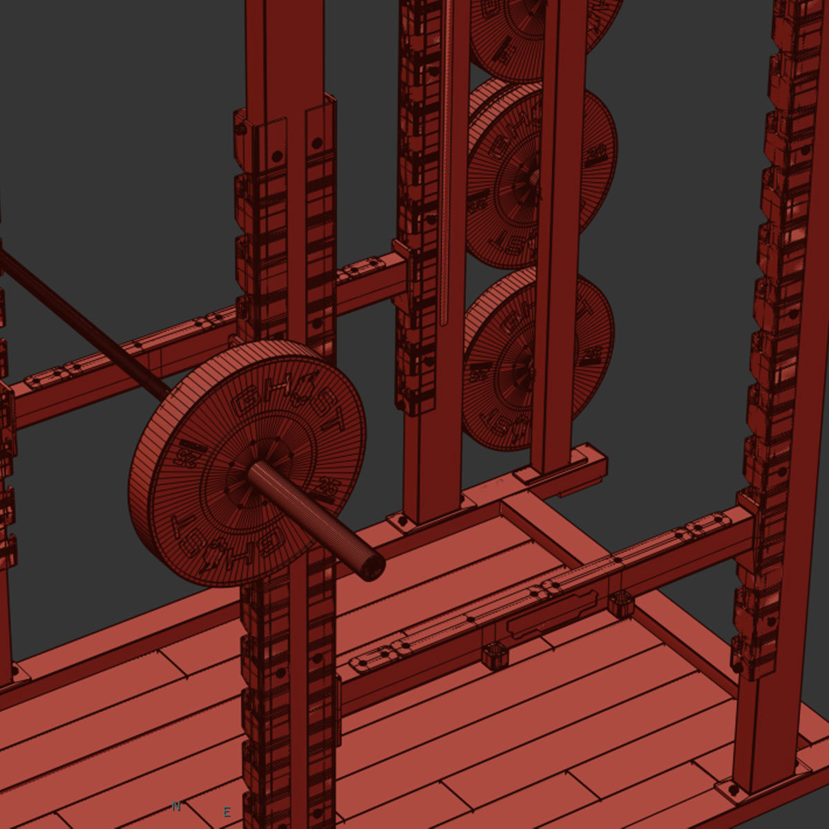 Olympic Power Rack 3D model | CGTrader