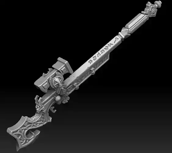 Dwarf sniper rifle 3d print