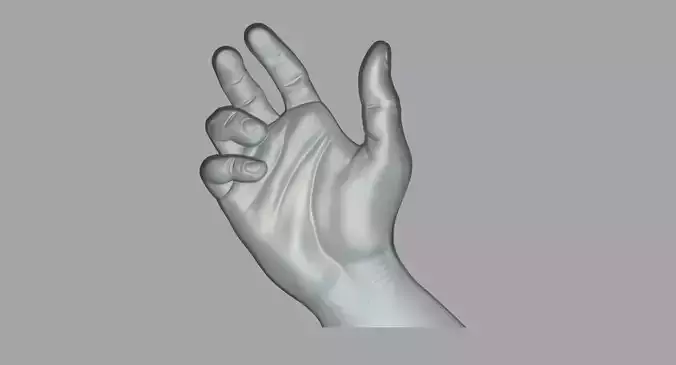 Hands 01 3D print model