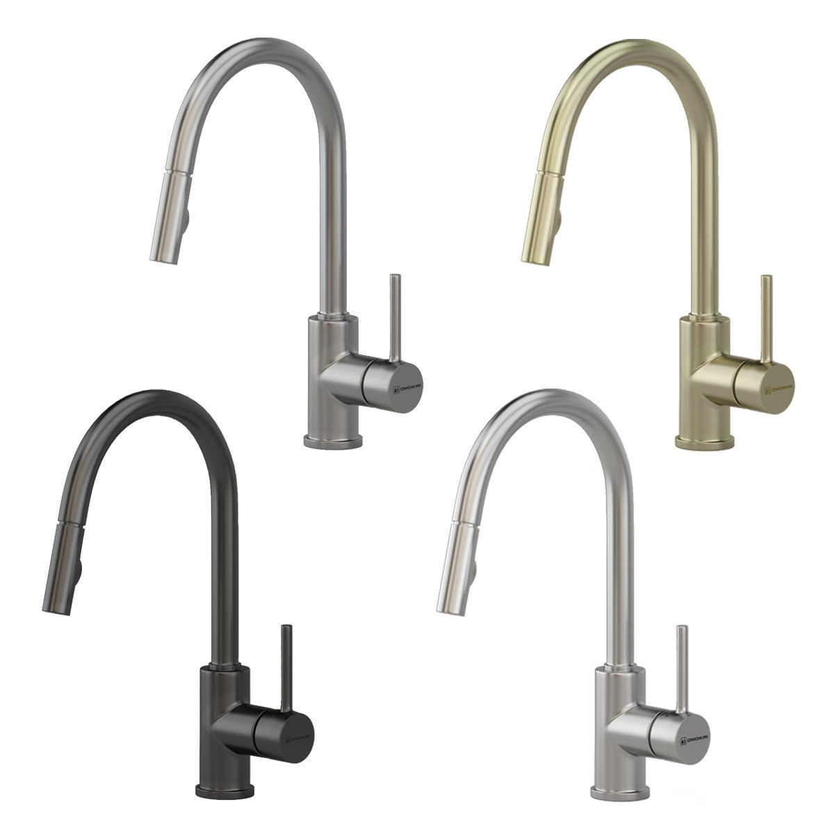 Faucet Omoikiri set 02 3D model_3