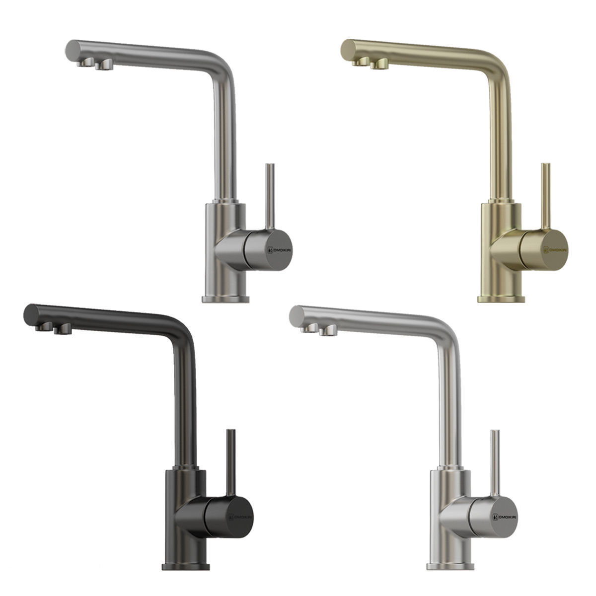 Faucet Omoikiri set 02 3D model_1