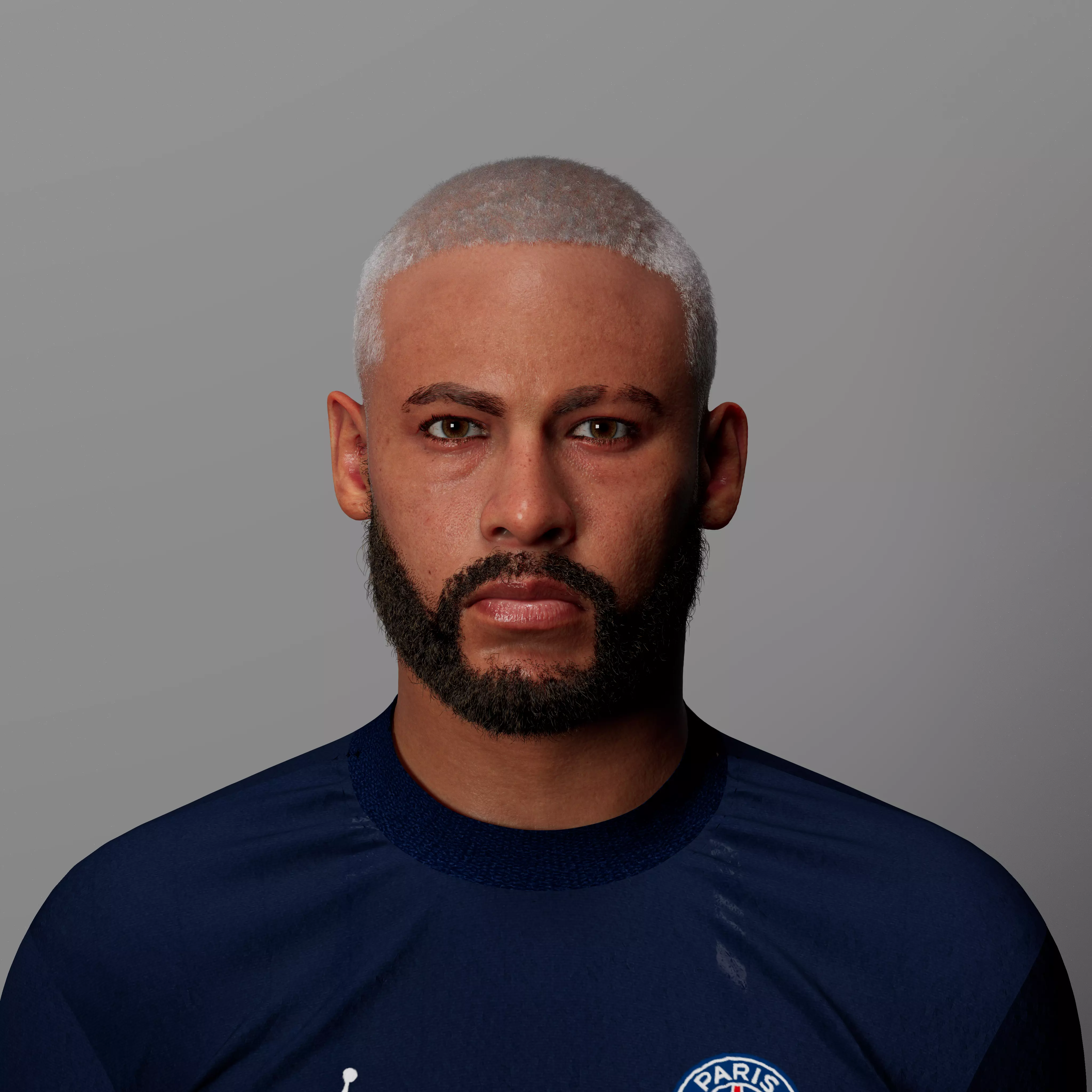 Neymar realistic 3d model Low-poly 3D model