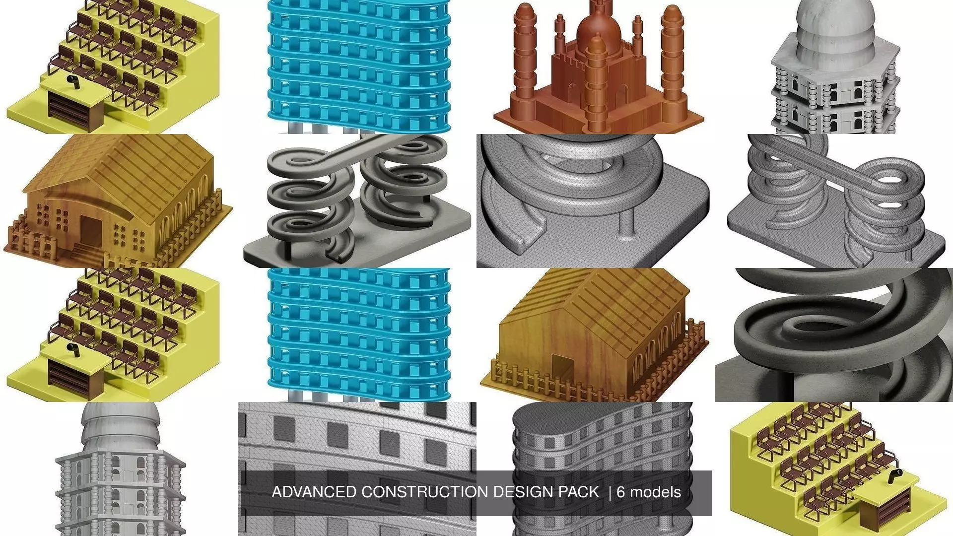 ADVANCED CONSTRUCTION DESIGN PACK  3D Model Collection_0
