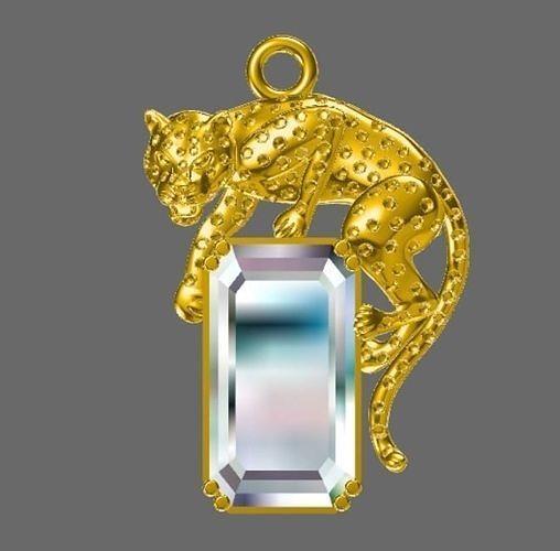 JAGUAR PENDENT  3D print model