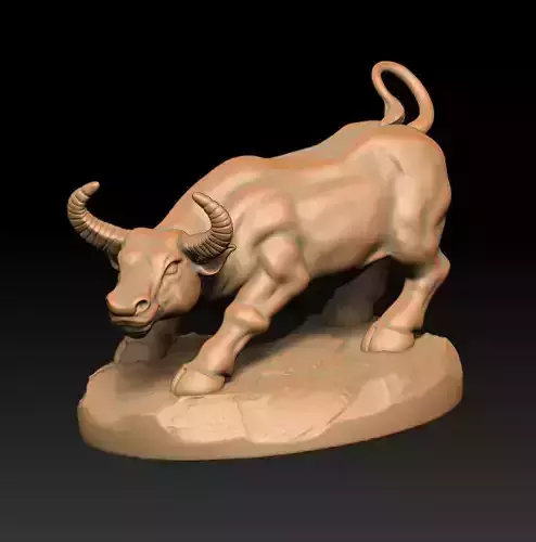 Buffalo Statue for 3d Printing 