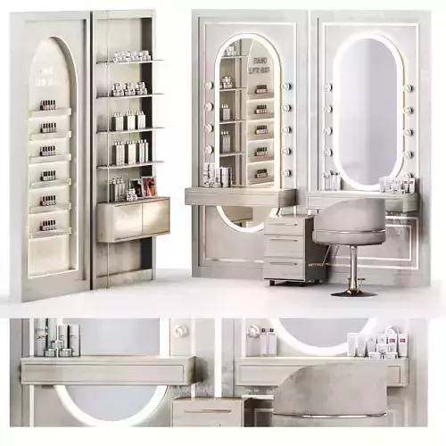 Beauty salon N10 Low-poly 3D model
