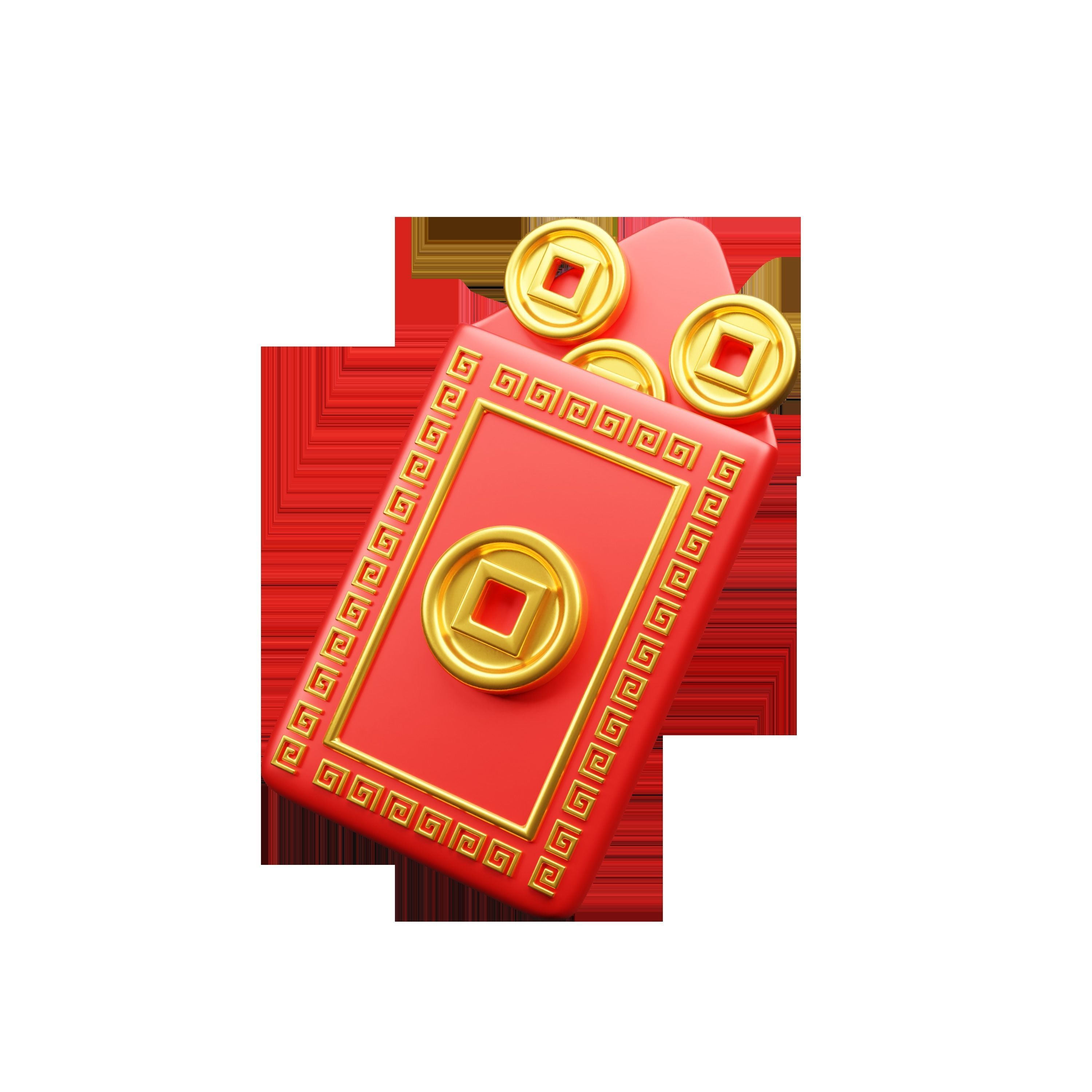 Chinese New Year Icon 3d Illustration  3D model_16