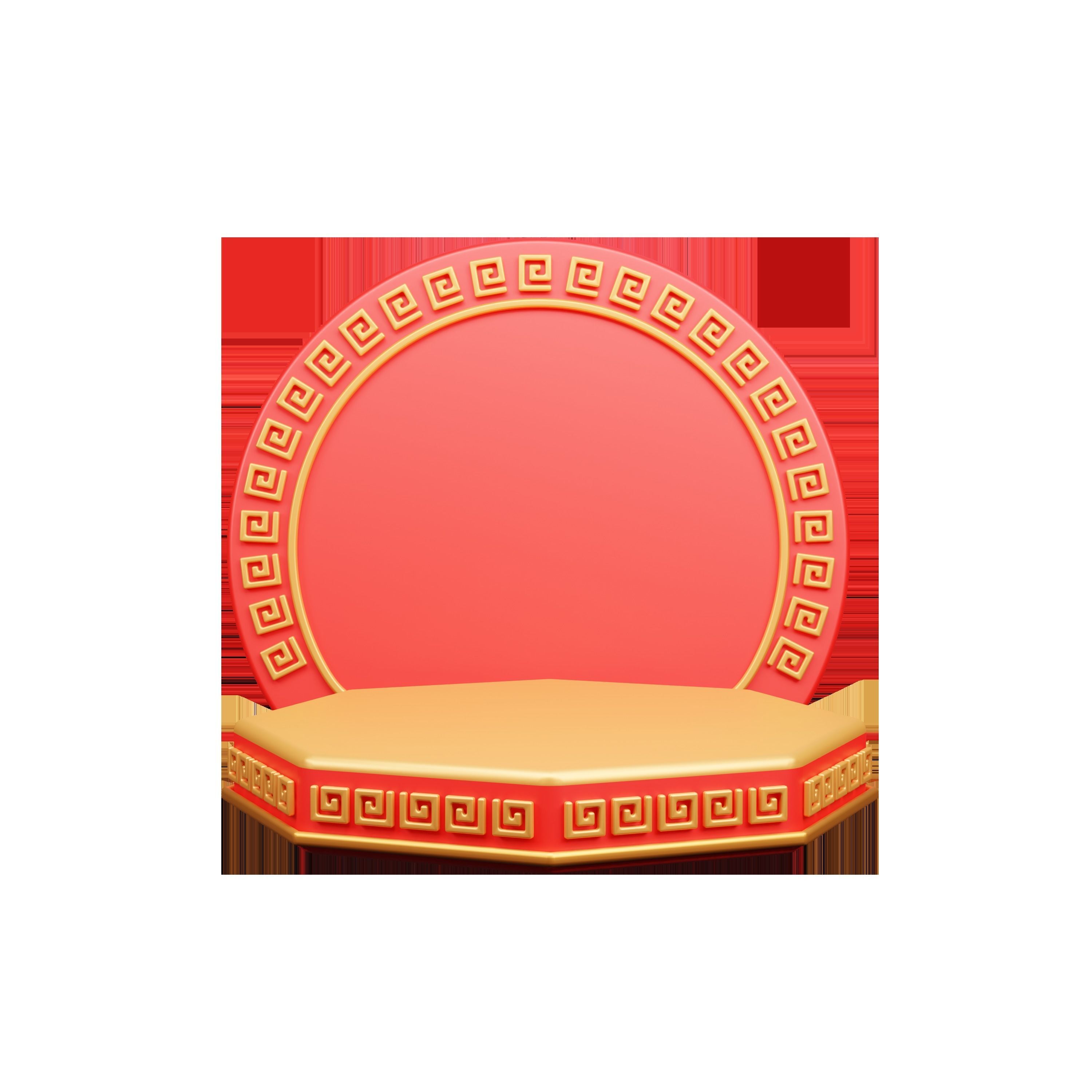 Chinese New Year Icon 3d Illustration  3D model_30