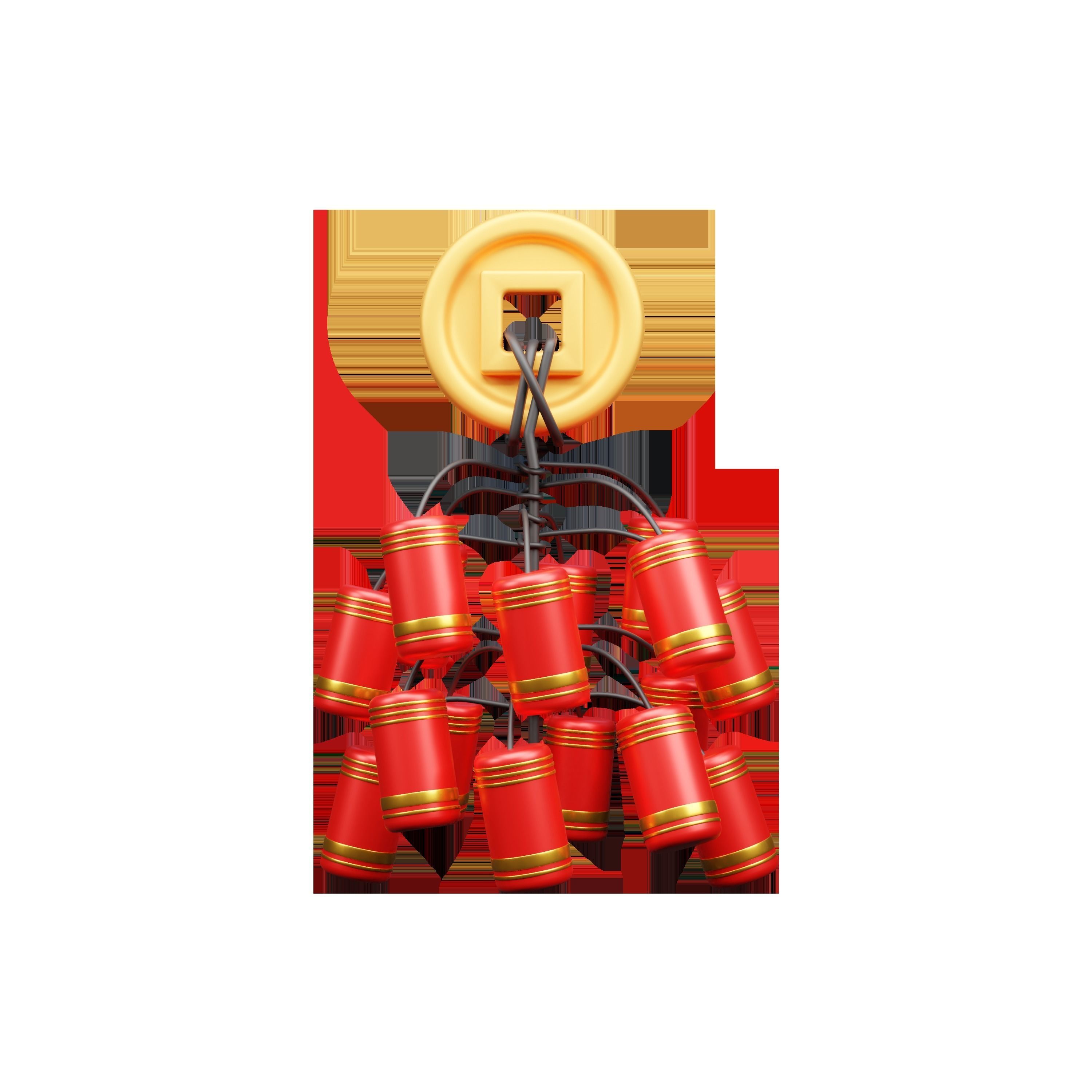 Chinese New Year Icon 3d Illustration  3D model_25