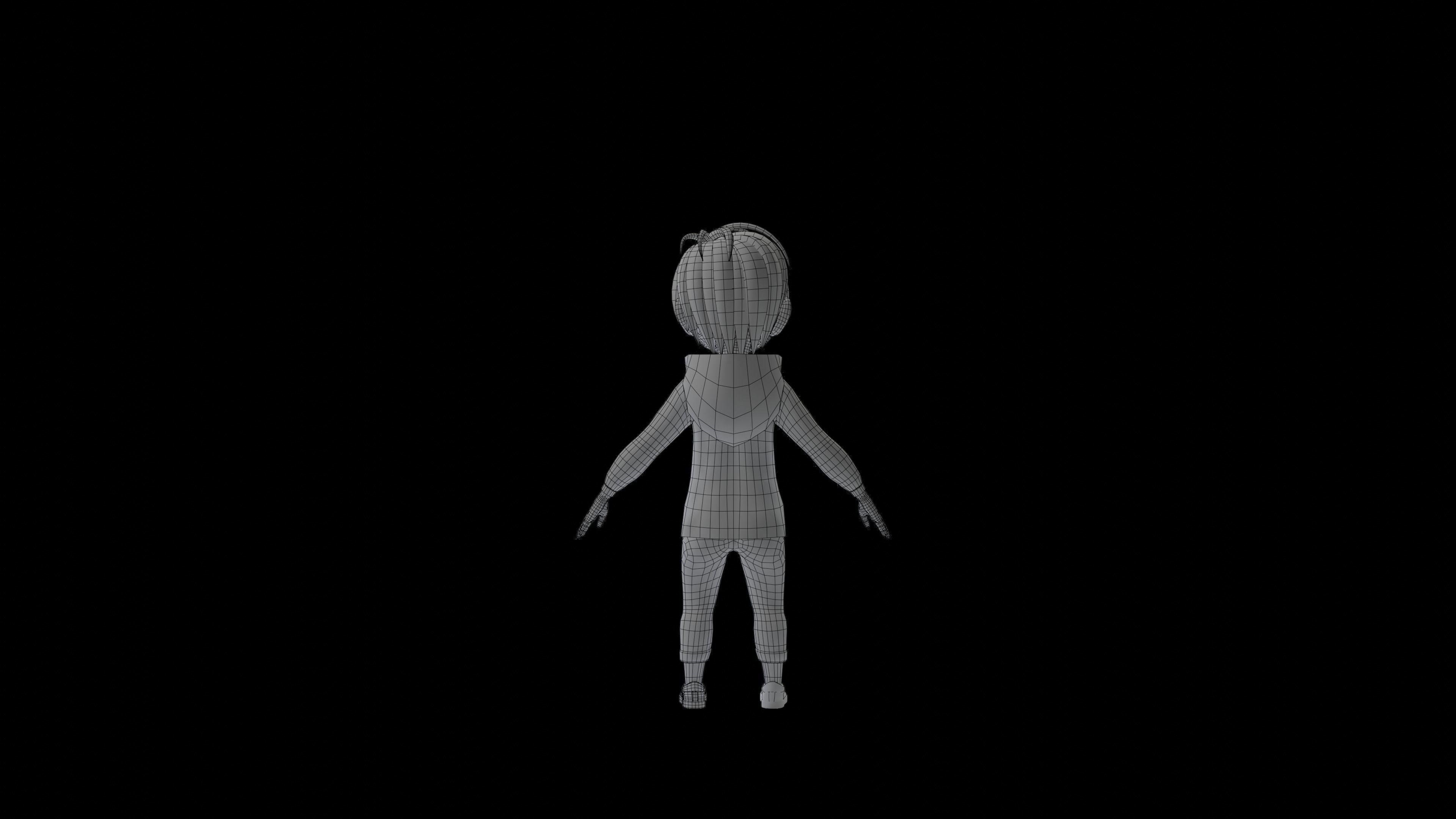 Cartoon Boy jacket Rigged Animated with Unity Low-poly 3D model_19