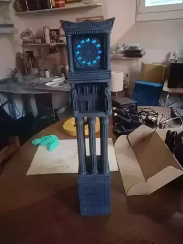 Meridian clock tower of the Zodiac  3D print model