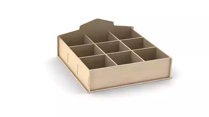 Box with cells collapsible