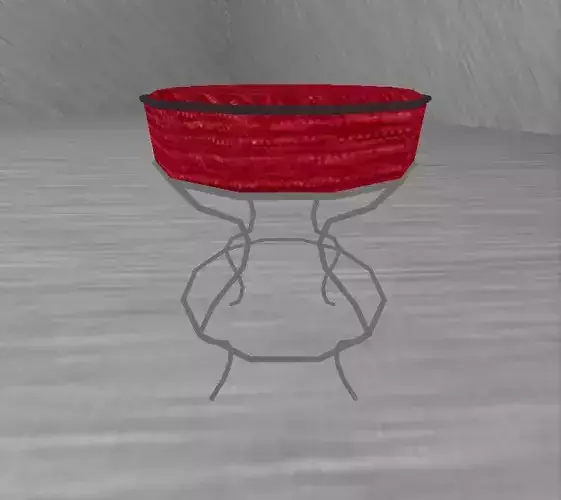 Stool Low-poly 3D model