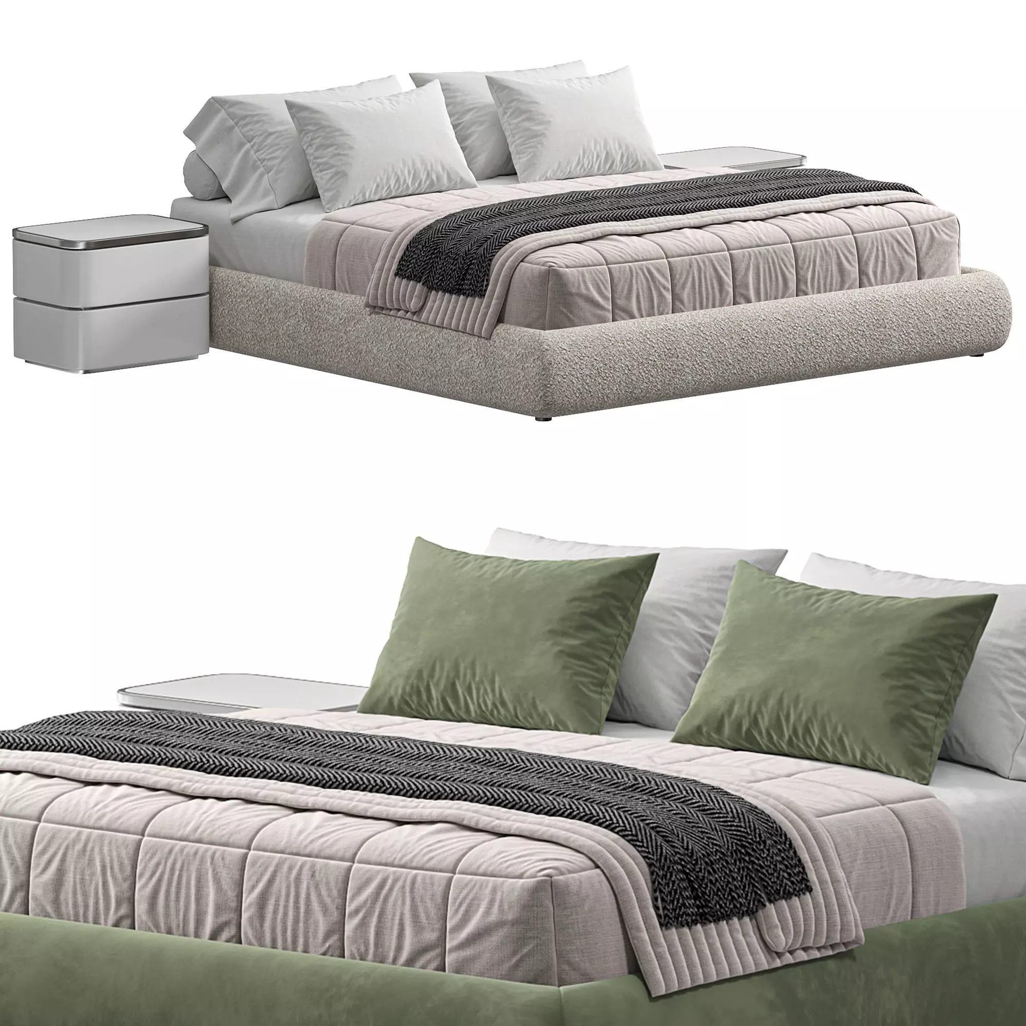  Modular Bed Frame  3D model_0