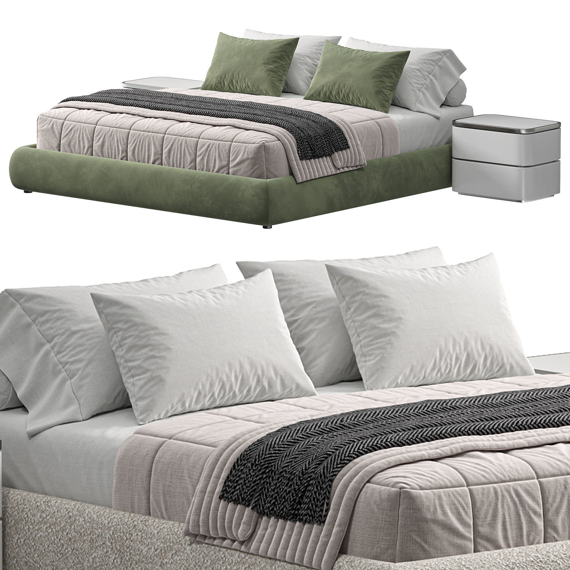  Modular Bed Frame  3D model_1