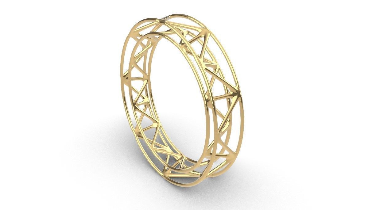 golden ring 3D print model_1