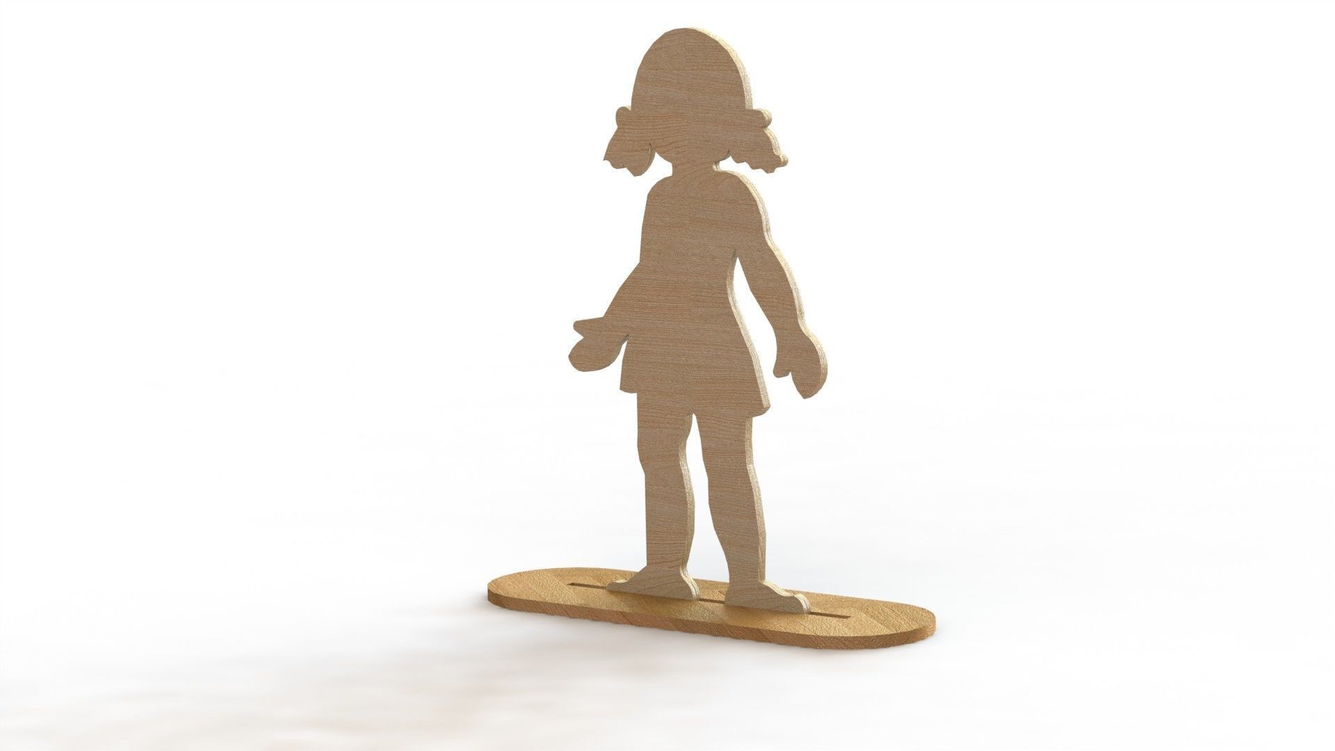 Children figurines for coloring 3D print model_4