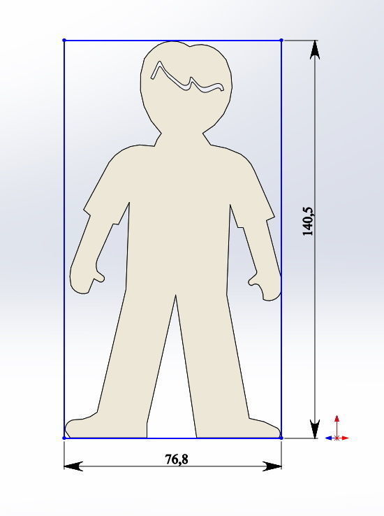 Children figurines for coloring 3D print model_3