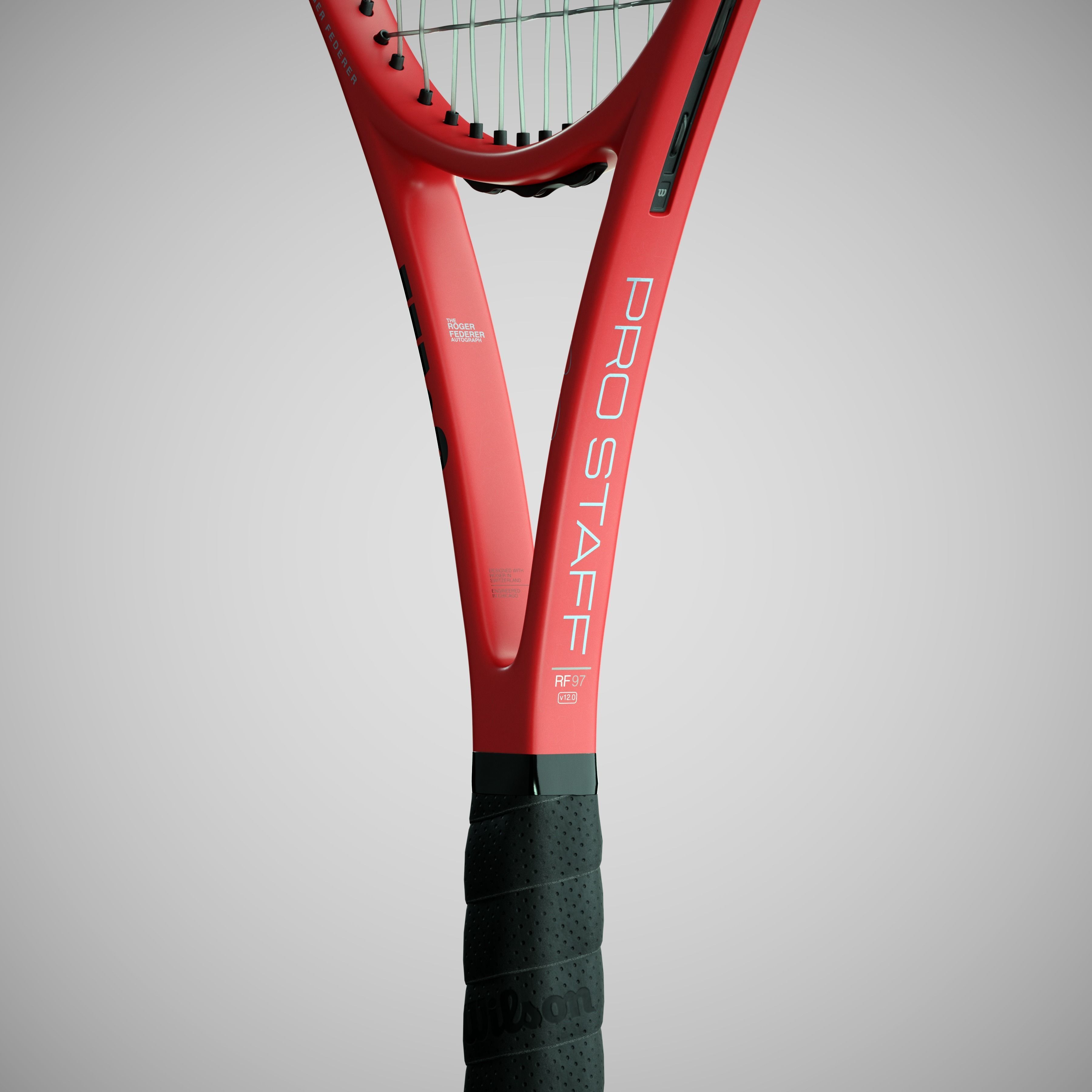 Wilson Pro Staff RF97 Autograph Red 3D model_4