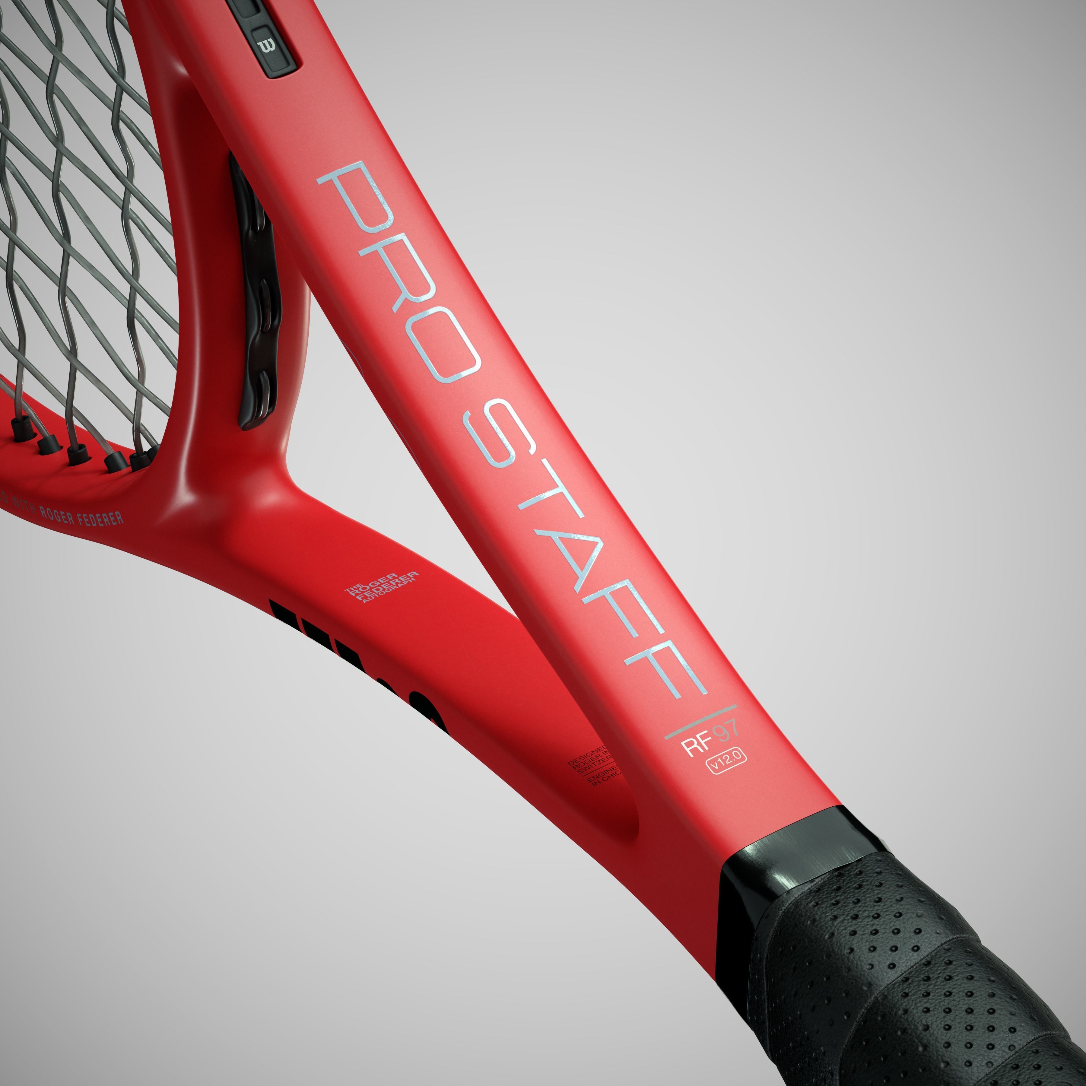 Wilson Pro Staff RF97 Autograph Red 3D model_8