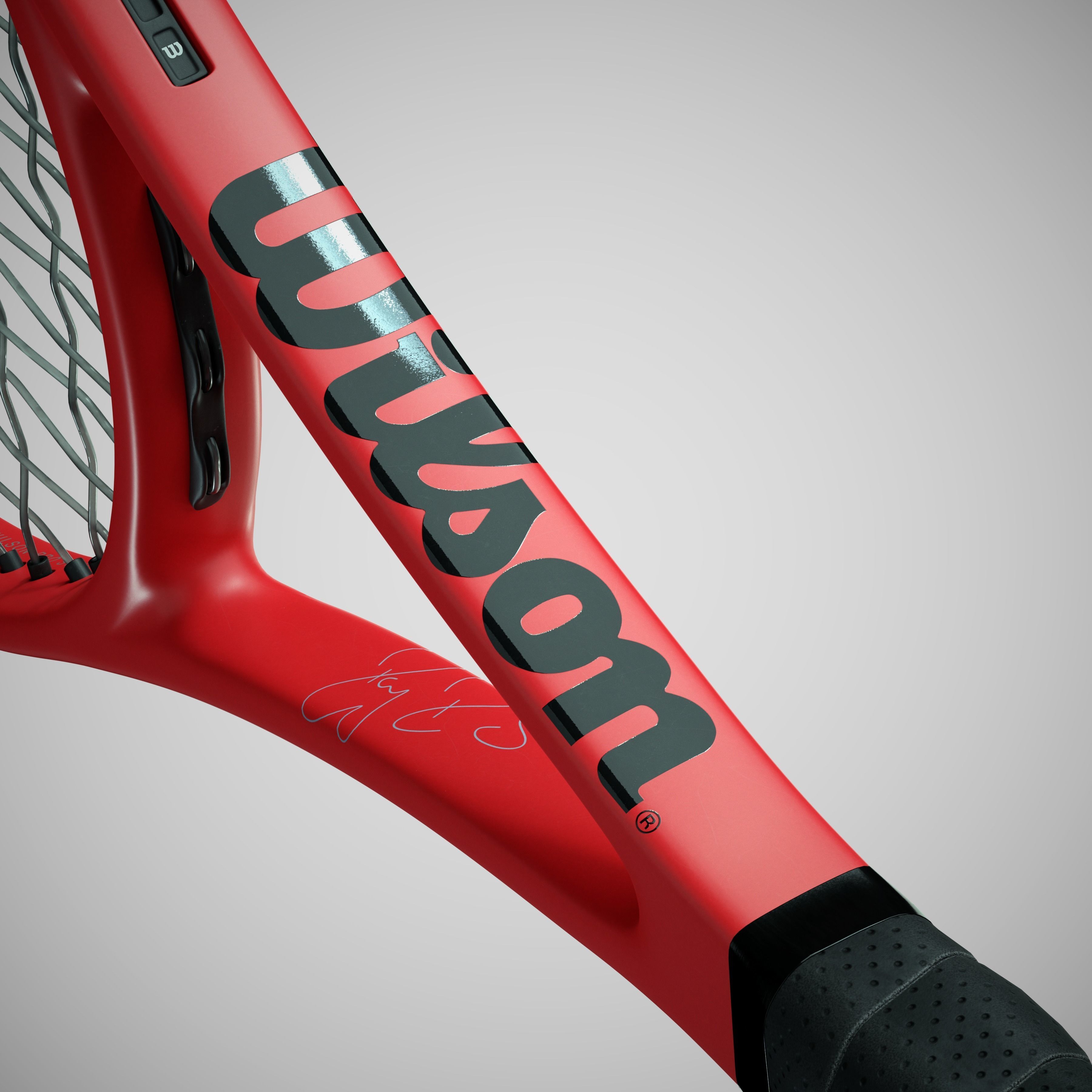 Wilson Pro Staff RF97 Autograph Red 3D model_9