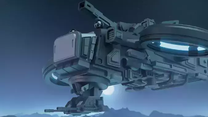 sci-fi drone Free 3D model