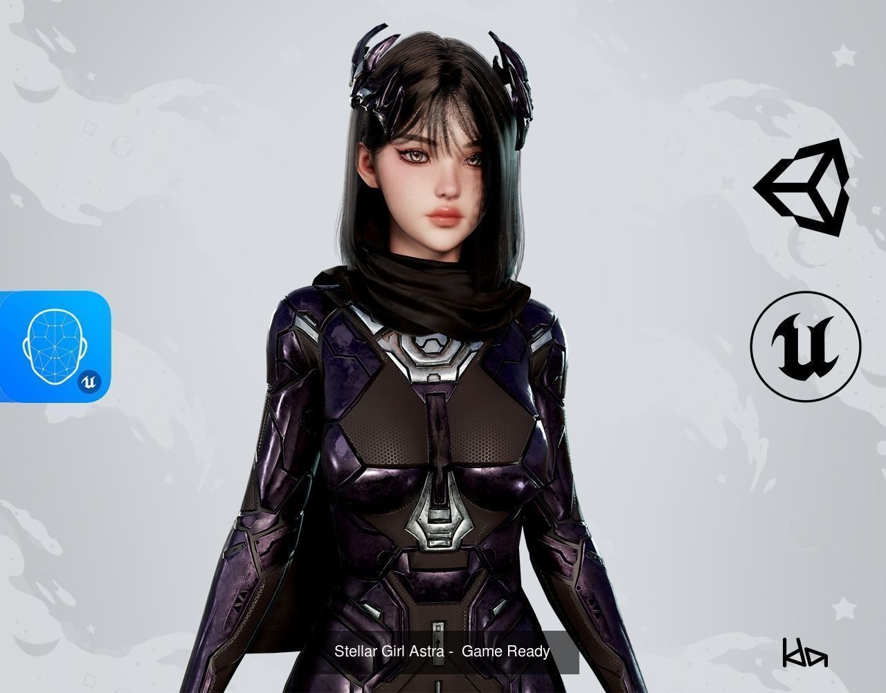 Stellar Sci-Fi Pack - Male and Female Characters 3D Model Collection_7