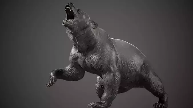 Bear - 3D Sculpting - High Poly  3D print model