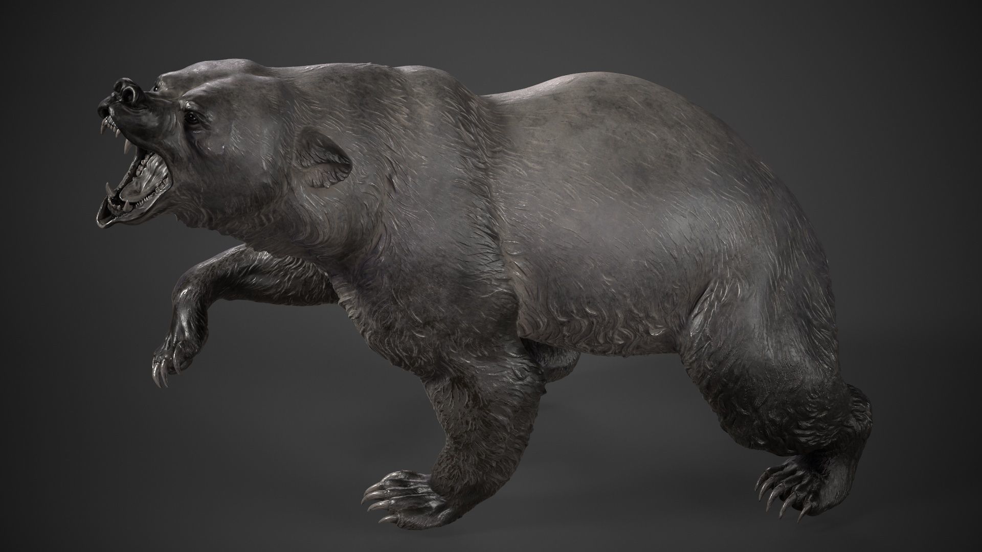 Bear - 3D Sculpting - High Poly  3D print model_11