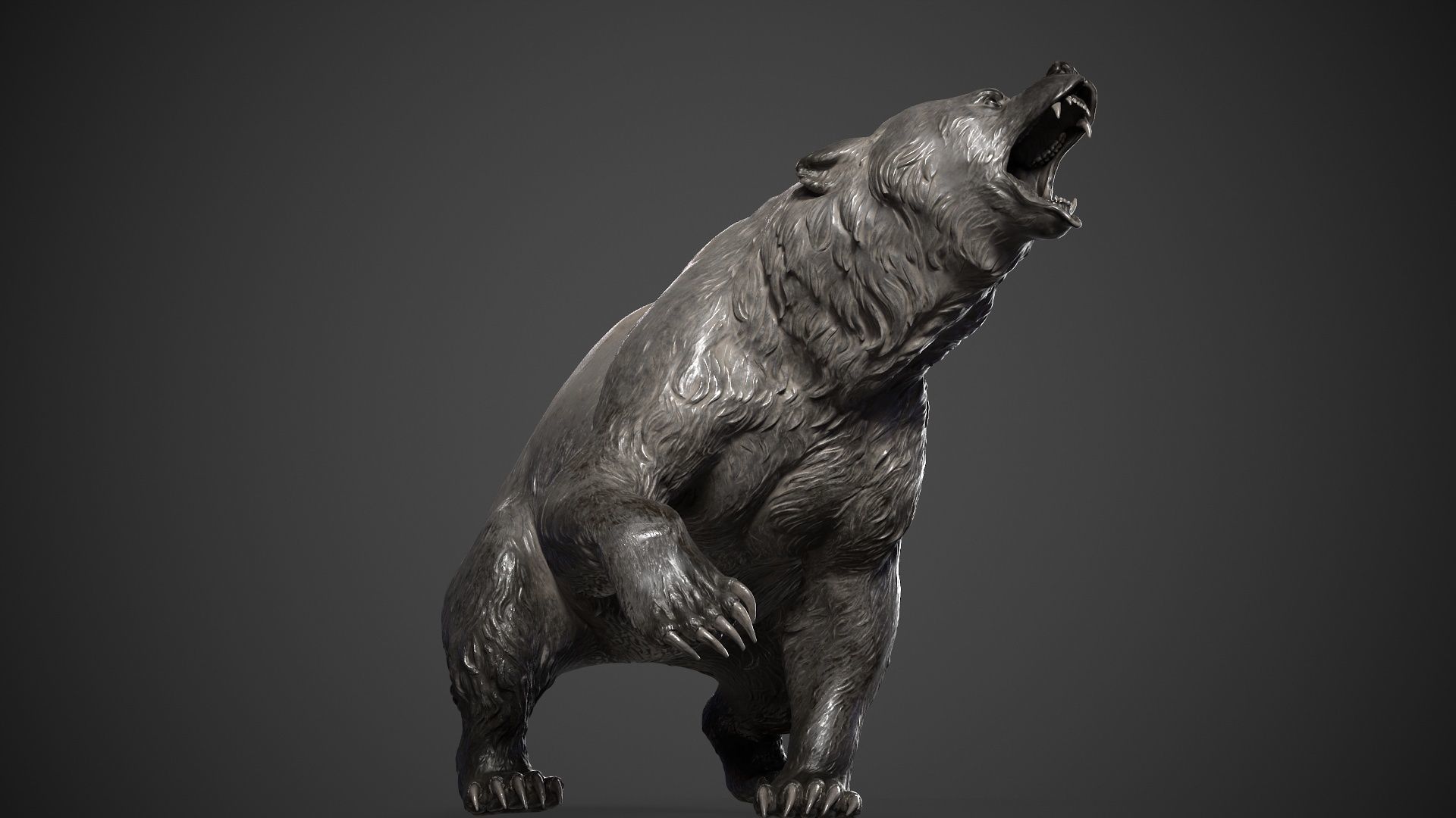 Bear - 3D Sculpting - High Poly  3D print model_3