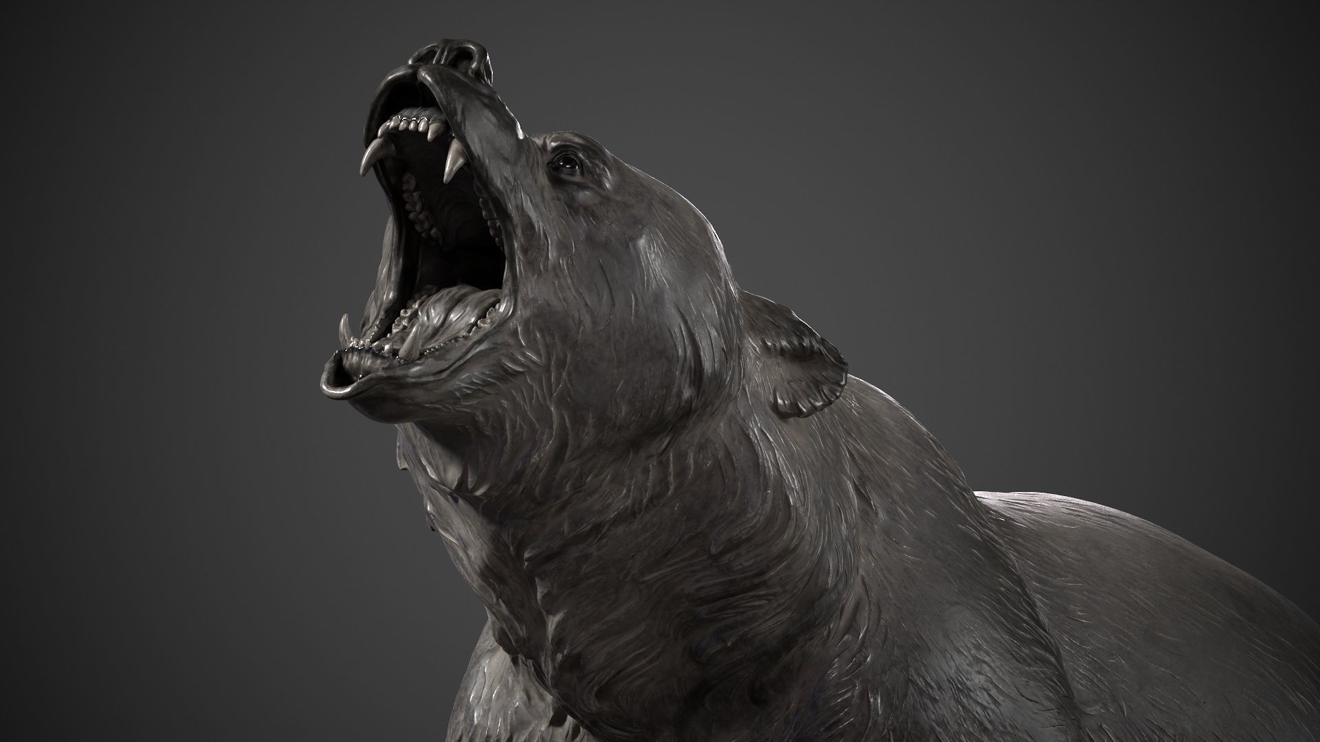Bear - 3D Sculpting - High Poly  3D print model_1