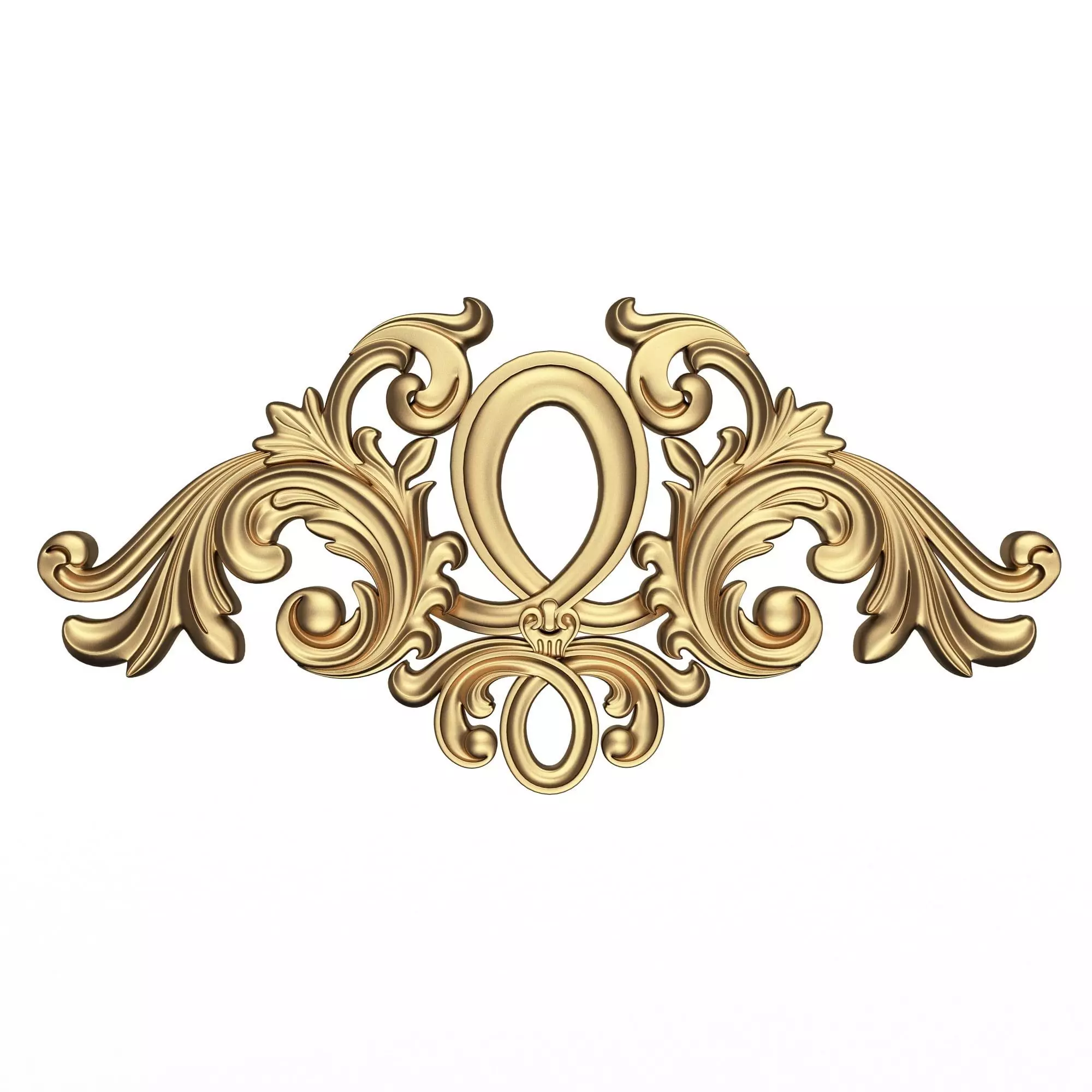 Carved Plaster Molding Decoration 046 Low-poly 3D model