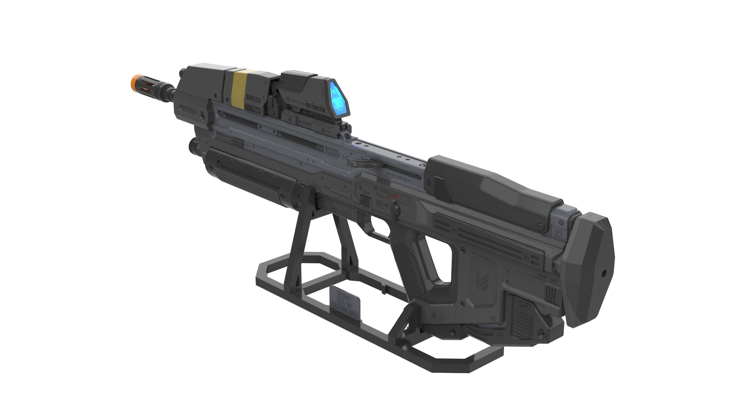 MA40 Assault Cannon - Halo - STL CAD bundle - Commercial Use 3D print model_4