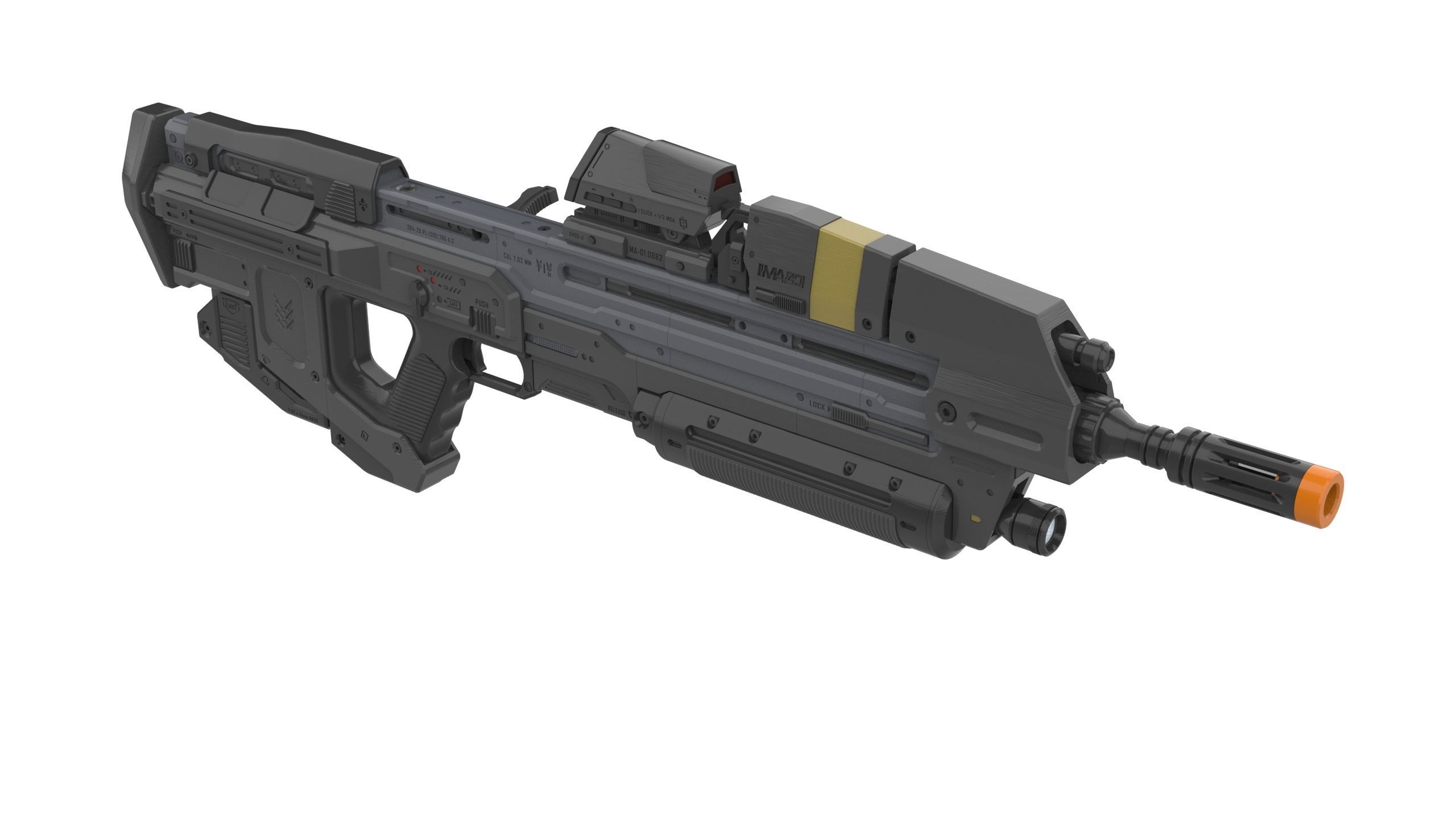 MA40 Assault Cannon - Halo - STL CAD bundle - Commercial Use 3D print model_7