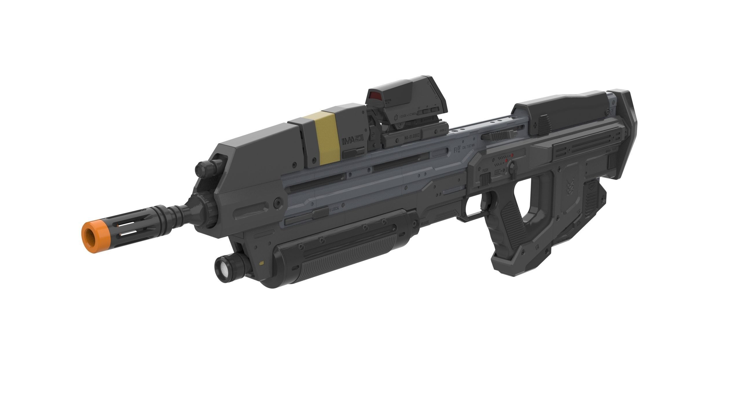 MA40 Assault Cannon - Halo - STL CAD bundle - Commercial Use 3D print model_6
