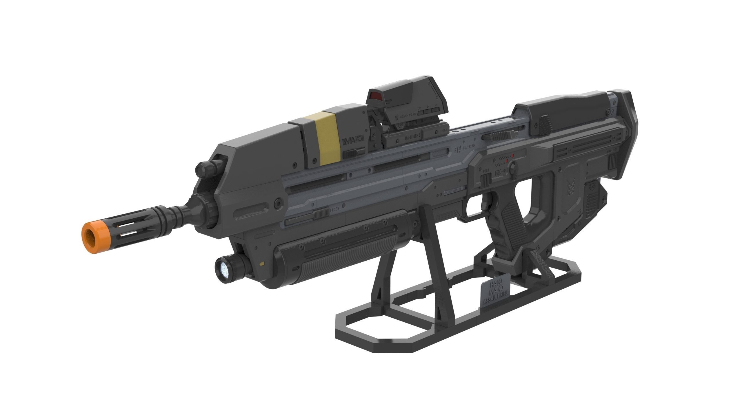 MA40 Assault Cannon - Halo - STL CAD bundle - Commercial Use 3D print model_2