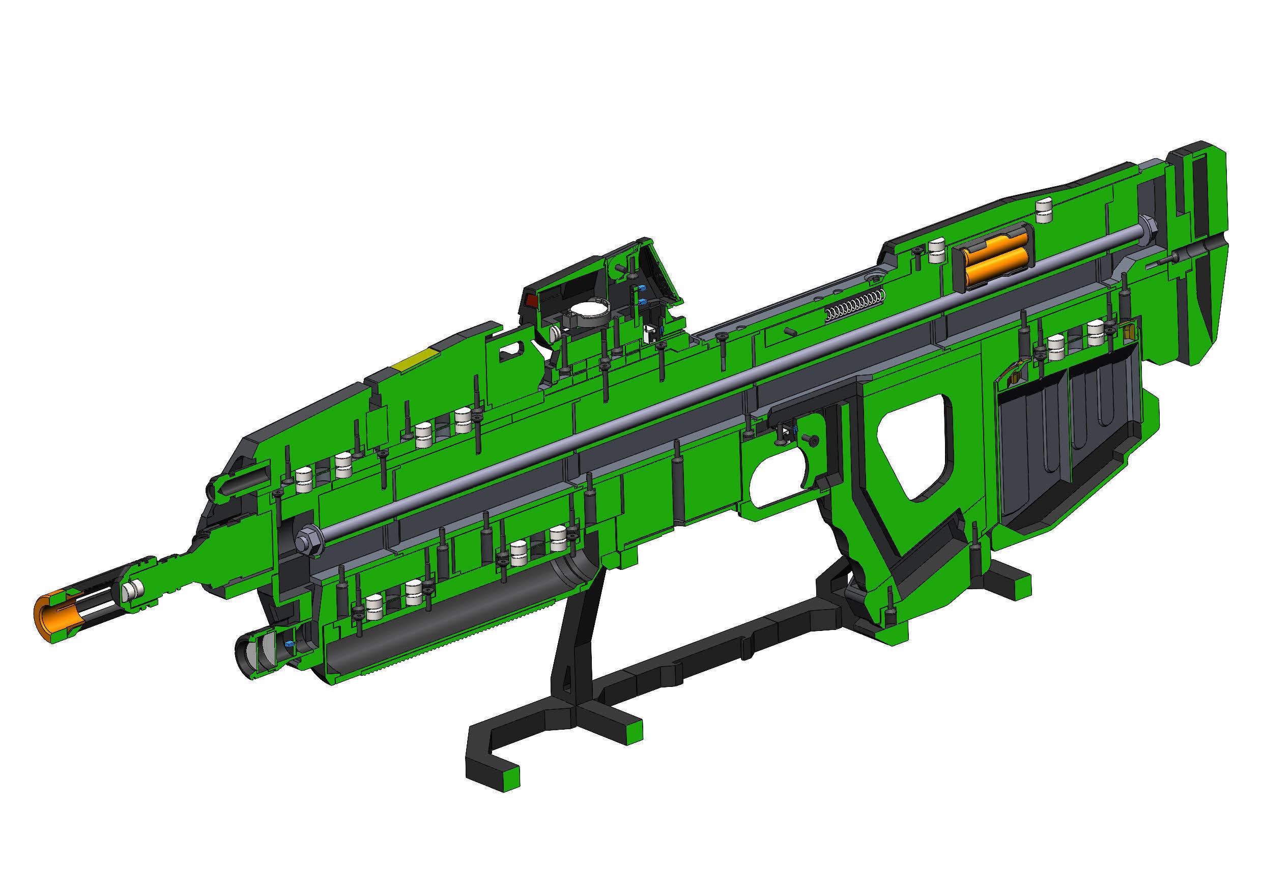 MA40 Assault Cannon - Halo - STL CAD bundle - Commercial Use 3D print model_13