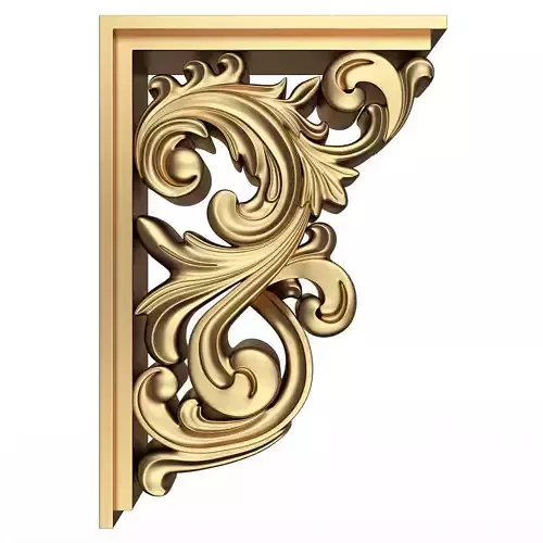 Bracket Plaster Molding Decoration 05 Low-poly 3D model