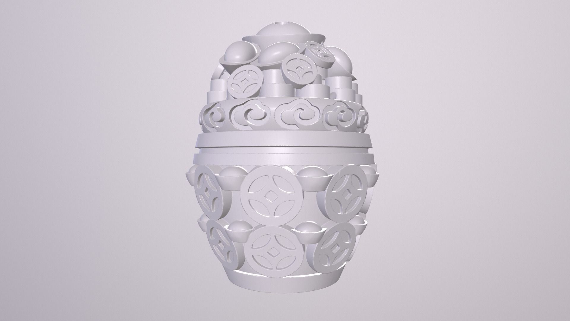  Bakhoor Incense Burner Oud Agarwood Burner asia Patterned 3D print model_1