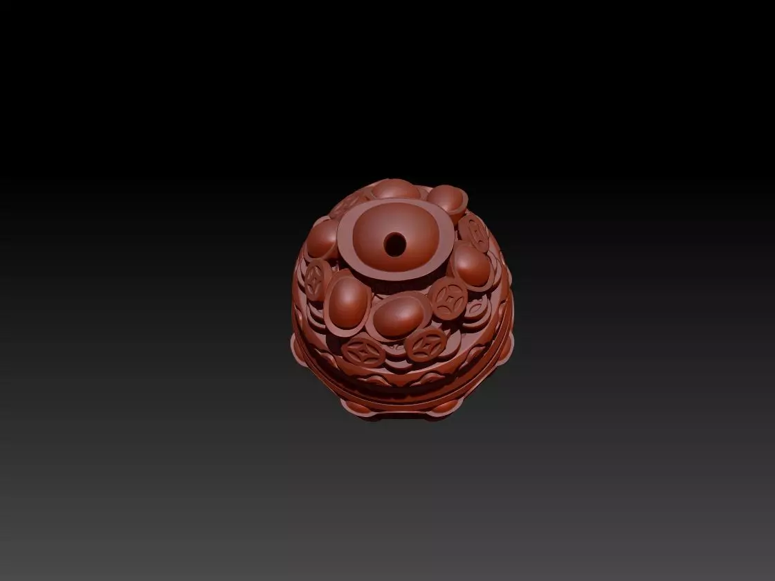  Bakhoor Incense Burner Oud Agarwood Burner asia Patterned 3D print model_0