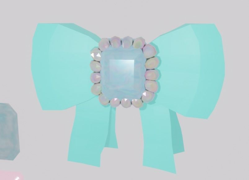 ribbon diamond BLENDER 3D model_4