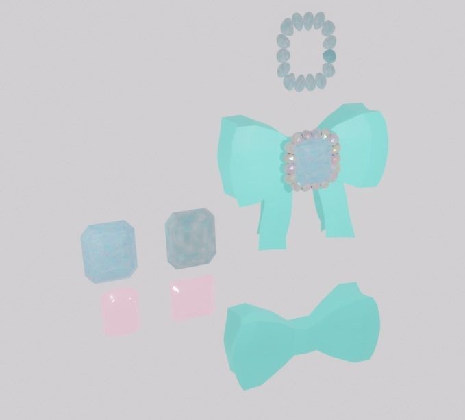 ribbon diamond BLENDER 3D model_8